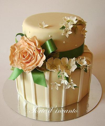 Anemones, rose and jasmine cake - Cake by Torte d'incanto - Ramona Elle