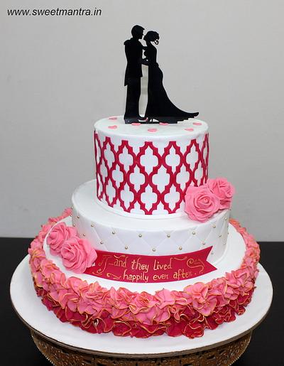 Designer Wedding cake - Cake by Sweet Mantra Homemade Customized Cakes Pune