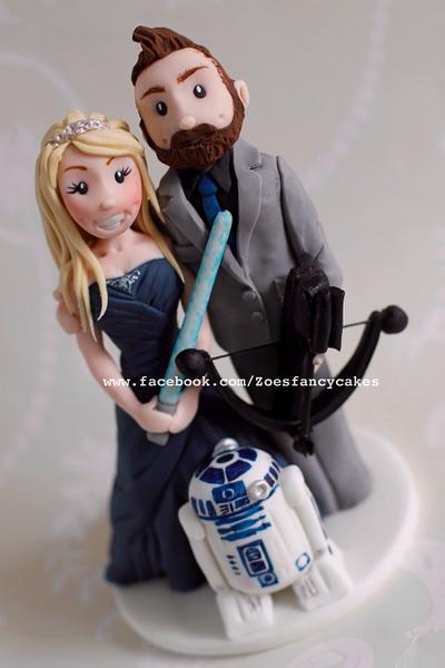 Bride and groom - Cake by Zoe's Fancy Cakes