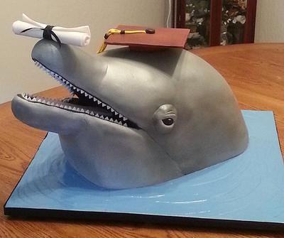 Dolphin Graduation Cake - Cake by Tammi