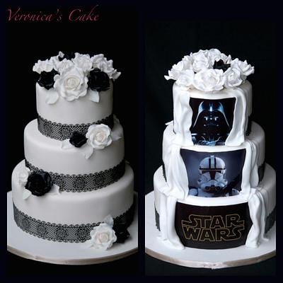 Double sided Star Wars cake - Cake by Veronica22