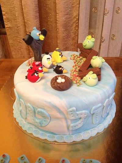 Angry birds cake - Cake by Taanuga