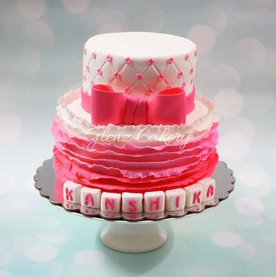 Pink ombre birthday cake   - Cake by Glenyfer Wilson