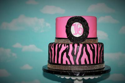 Every girl needs a sweet 16 cake.  - Cake by Not Your Ordinary Cakes