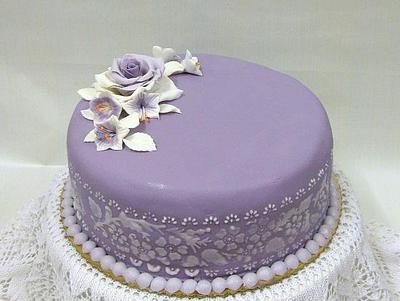 Just purple - Cake by Wanda