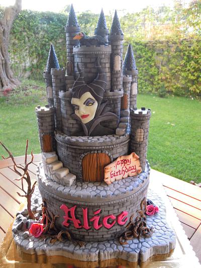 Torta Maleficent - Maleficent cake - Cake by Dolcidea creazioni