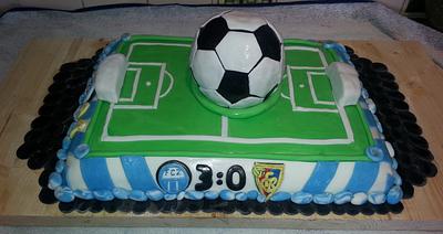 Soccer Cake - Cake by Weys Cakes