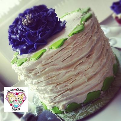 Purple Fantasy Flower - Cake by Jenny