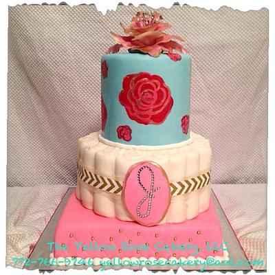 Diaper Cake cake - Cake by The Yellow Rose Cakery, LLC