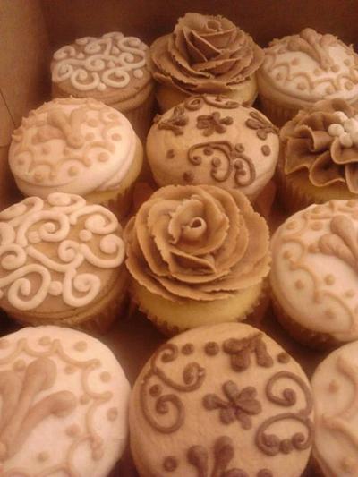Lace & Flower Cupcakes - Cake by K Blake Jordan