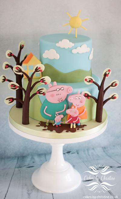Peppa Pig - Cake by Cakes by Christine