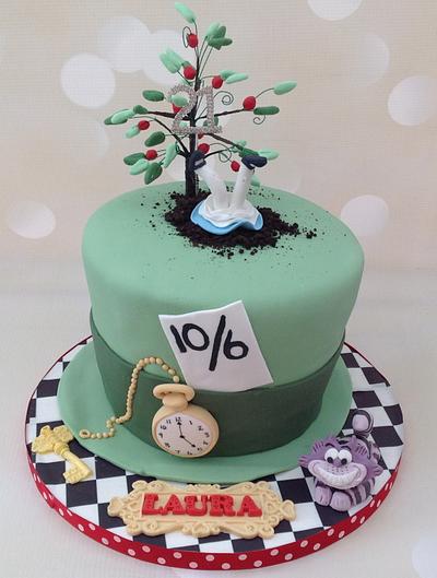 Mad Hatter/Alice 21st Birthday cake - Cake by Yvonne Beesley