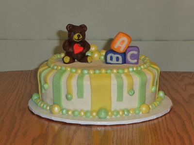 Teddy Bear baby shower cake - Cake by Marcia Hardaker