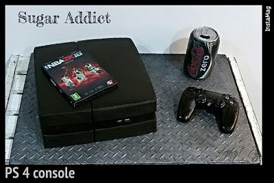 PS 4 Console- coca cola zero - Cake by Sugar Addict by Alexandra Alifakioti