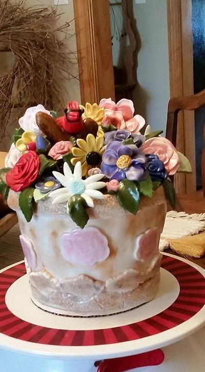 Flower Pot Cake - Cake by Cakes Abound