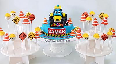 Construction theme sugar table - Cake by Sweet Mantra Homemade Customized Cakes Pune