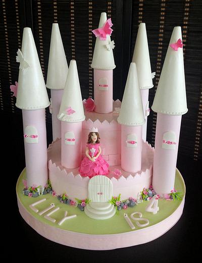 Princess Castle Cake - Cake by Virginie's Cakery