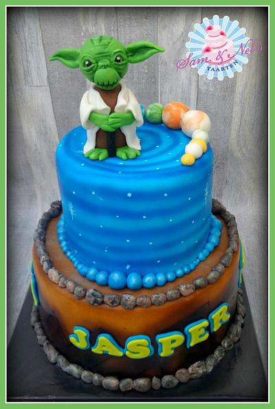 Yoda Space cake - Cake by Sam & Nel's Taarten