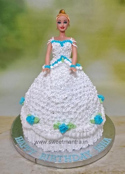 White Barbie cake - Cake by Sweet Mantra Homemade Customized Cakes Pune