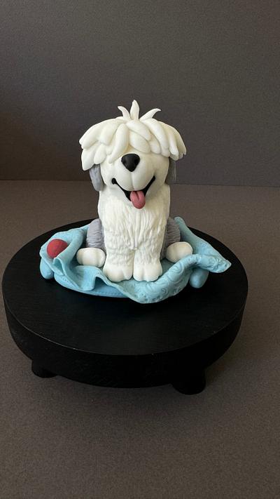Cake topper dog Bobtail Jim - Cake by Miss.whisk