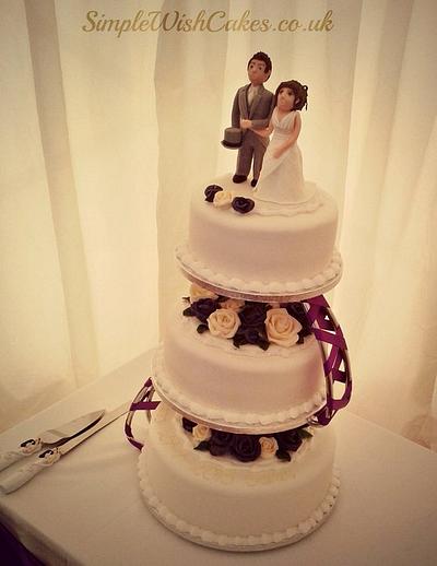3 Tier Wedding - Cake by Stef and Carla (Simple Wish Cakes)