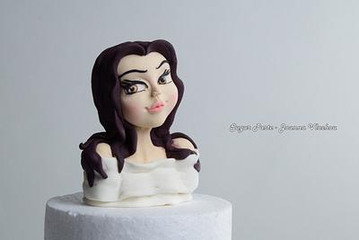 lady cake topper - Cake by Joanna Vlachou