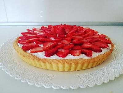 Tart with strawberries  - Cake by Tortebymirjana