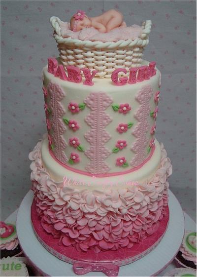 Sweet Baby Girl - Cake by Toni (White Crafty Cakes)