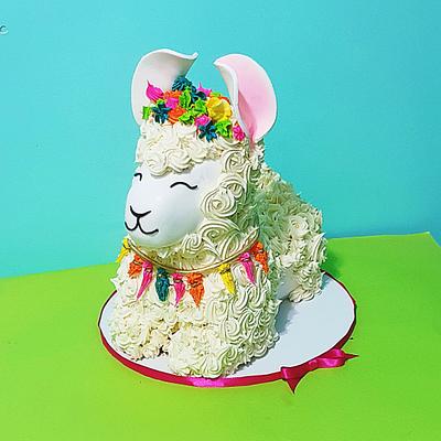 3d Llama cake - Cake by The Custom Piece of Cake