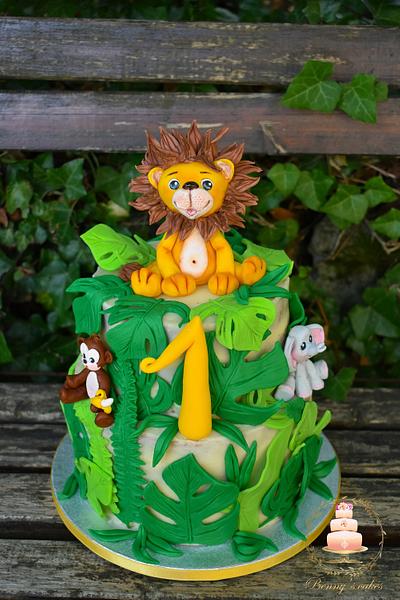 Jungle cake for the first birthday - Cake by Benny's cakes