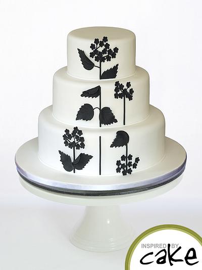 Black and White Blossom - Cake by Inspired by Cake - Vanessa