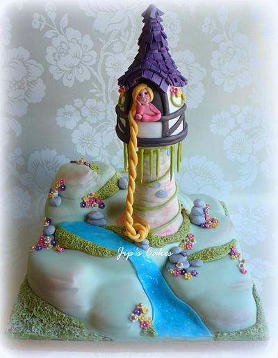 Rapunzel Tower Cake - Cake by Jip's Cakes