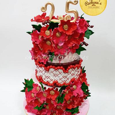 25th anniversary cake - Cake by Rachana