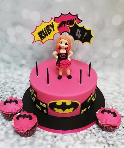 Batgirl party cake - Cake by Rachel Roberts
