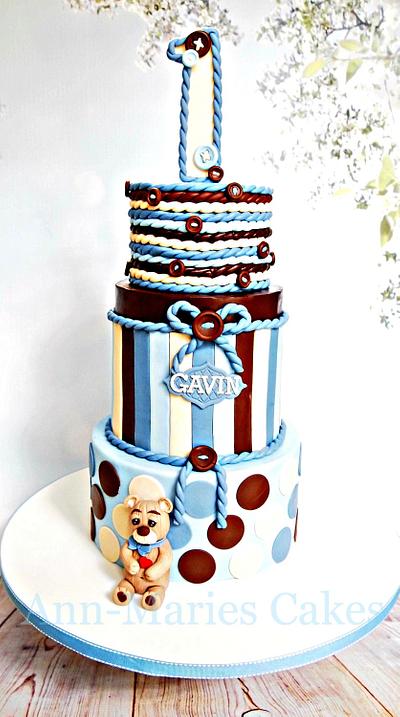 Gavin's 1st birthday - Cake by Ann-Marie Youngblood