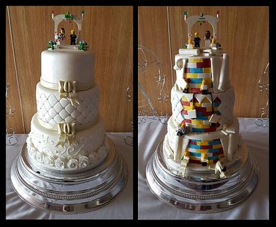 lego wedding cake - Cake by joe duff
