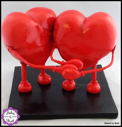 Cuties Love is Love Collaboration : Two Hearts   - Cake by BakedbyBeth