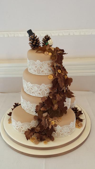 Autumn Wedding  - Cake by Auntygilll