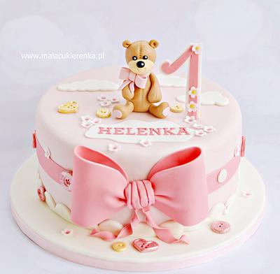 Pink Teddy Bear - Cake by Natalia Kudela