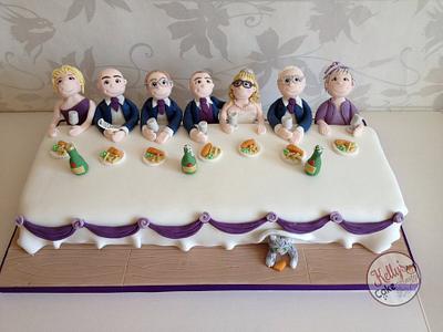 Top Table Wedding  - Cake by Kelly Hallett