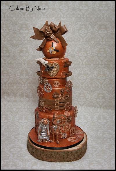 Steam Punk Wedding - Cake by Cakes by Nina Camberley