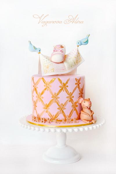 cake for newborn girl - Cake by Alina Vaganova