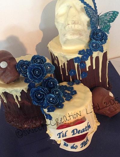 Chocolate skull cake - Cake by Niki