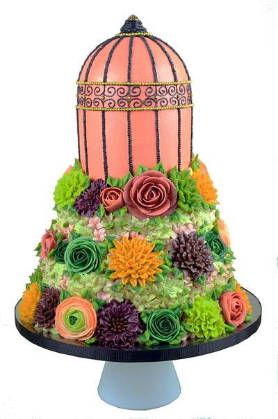 Birdcage - Cake by Queen of Hearts Couture Cakes