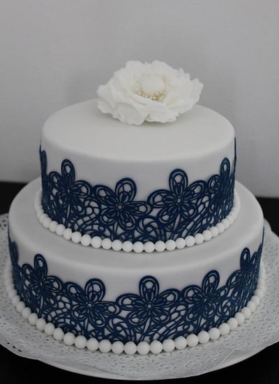 blue lace - Cake by martipa