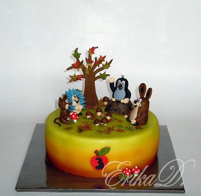 Little Mole and friends - Cake by Derika