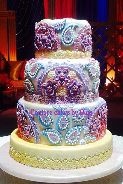 Indian wedding cake - Cake by Couture cakes by Olga