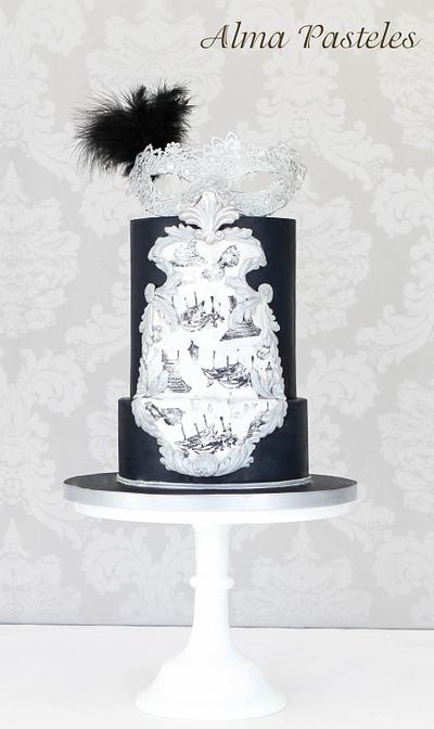 Masquerade Birthday Cake - Cake by Alma Pasteles