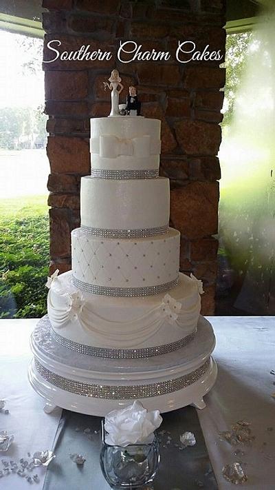 Misty's Wedding Cake - Cake by Michelle - Southern Charm Cakes