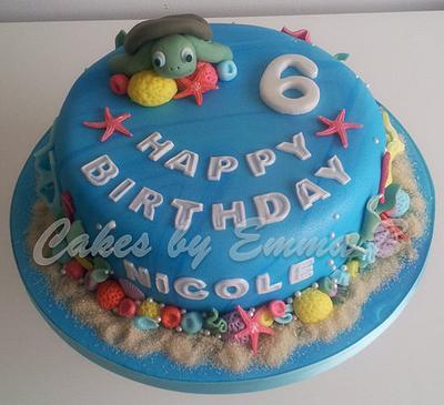 Ocean themed birthday cake - Cake by CakesByEmmaB